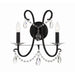 Crystorama Othello Matte Black 2 Light Wall Sconce 6822-MK-CL-MWP - Wall Sconces