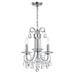 Crystorama Othello Polished Chrome 3 Light Mini-Chandelier 6823-CH-CL-S - Mini-Chandeliers