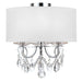 Crystorama Othello Polished Chrome 3 Light Semi-Flushmount 6623-CH-CL-MWP_CEILING - Semi-Flushmounts