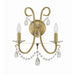 Crystorama Othello Vibrant Gold 2 Light Wall Sconce 6822-VG-CL-MWP - Wall Sconces