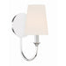 Crystorama Payton Polished Chrome 1 Light Wall Sconce PAY-921-CH - Wall Sconces