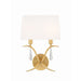 Crystorama Rollins Antique Gold 2 Light Wall Sconce ROL-18802-GA - Wall Sconces