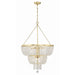 Crystorama Rylee Antique Gold 8 Light Chandelier 610-GA - Chandeliers