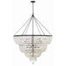 Crystorama Rylee Matte Black 24 Light Chandelier 618-MK - Chandeliers