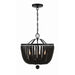 Crystorama Rylee Matte Black 4 Light Chandelier 604-MK - Chandeliers