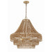 Crystorama Silas Burnished Silver 6 Light Chandelier SIL-B6006-BS - Chandeliers