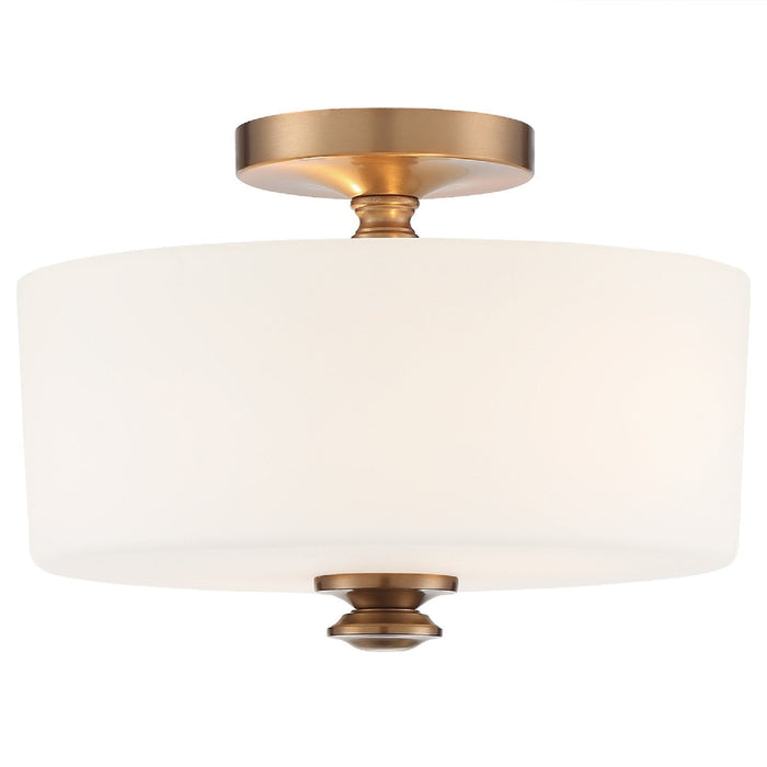 Crystorama Travis Vibrant Gold 2 Light Semi-Flushmount TRA-A3302-VG - Semi-Flushmounts