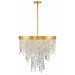 Crystorama Winfield Antique Gold 6 Light Chandelier WIN-216-GA-CL-MWP - Chandeliers