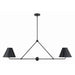 Crystorama Xavier Matte Black 4 Light Chandelier XAV-B9307-MK - Chandeliers
