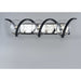 Curlicue Black / Polished Nickel Bath Vanity - Bath Vanity