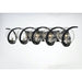 Curlicue Black / Polished Nickel Bath Vanity - Bath Vanity