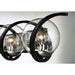 Curlicue Black / Polished Nickel Bath Vanity - Bath Vanity