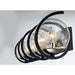 Curlicue Black / Polished Nickel Bath Vanity - Bath Vanity