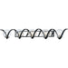 Curlicue Black / Polished Nickel Bath Vanity - Bath Vanity
