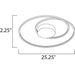 Cycle Matte Silver LED Flush Mount - Flushmounts