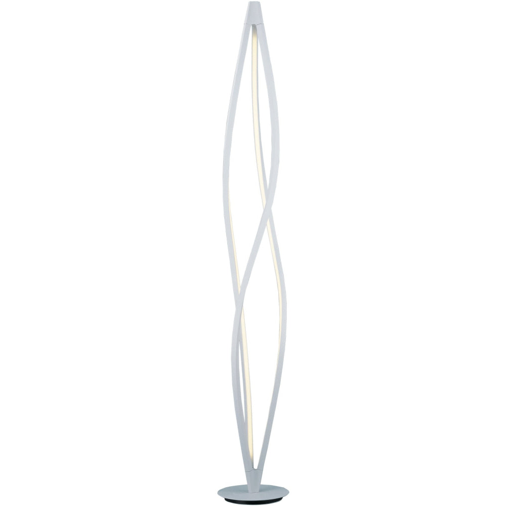 Cyclone LED Matte White LED Floor Lamp - Floor Lamps