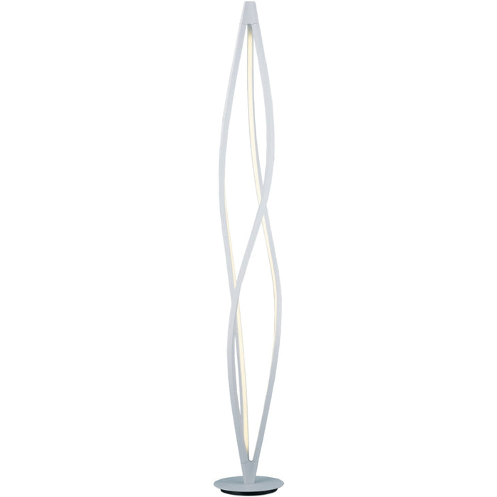 Cyclone LED Matte White LED Floor Lamp - Floor Lamps