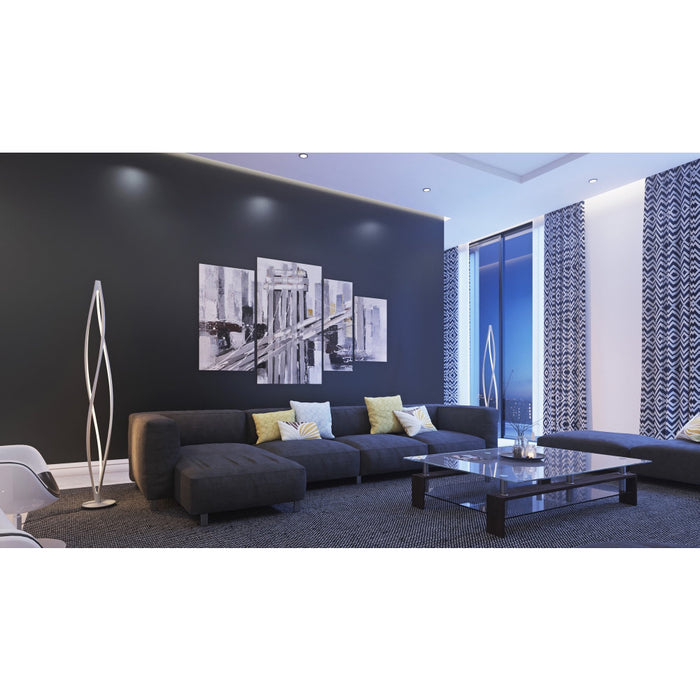 Cyclone LED Matte White LED Floor Lamp - Floor Lamps