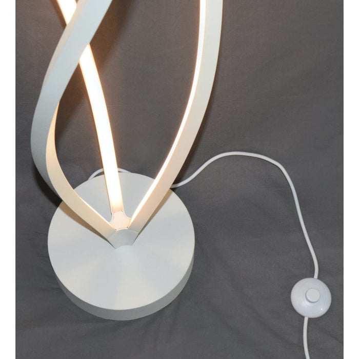 Cyclone LED Matte White LED Floor Lamp - Floor Lamps