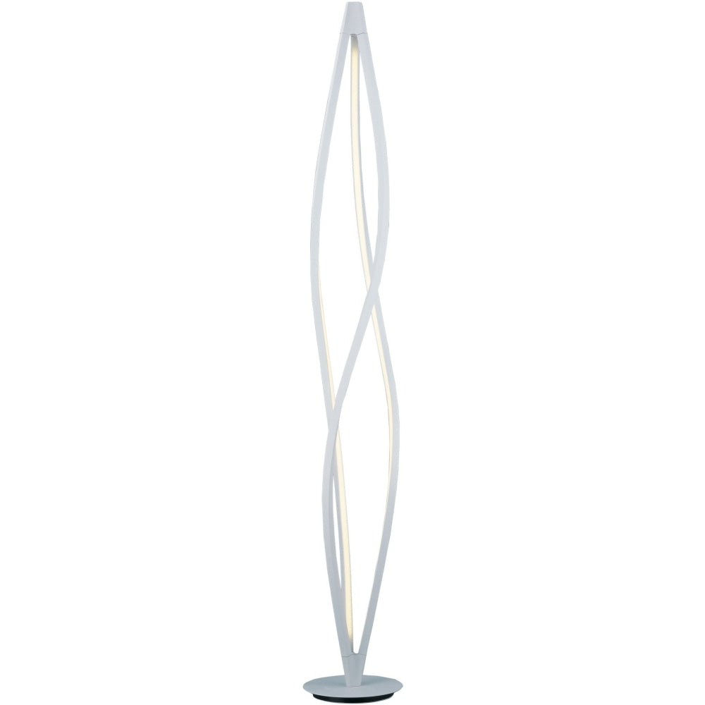 Cyclone LED Matte White LED Floor Lamp - Floor Lamps