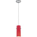 Cylinder Brushed Steel LED Pendant - Pendants