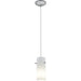 Cylinder Brushed Steel LED Pendant - Pendants