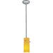 Cylinder Brushed Steel Pendant - Pendants