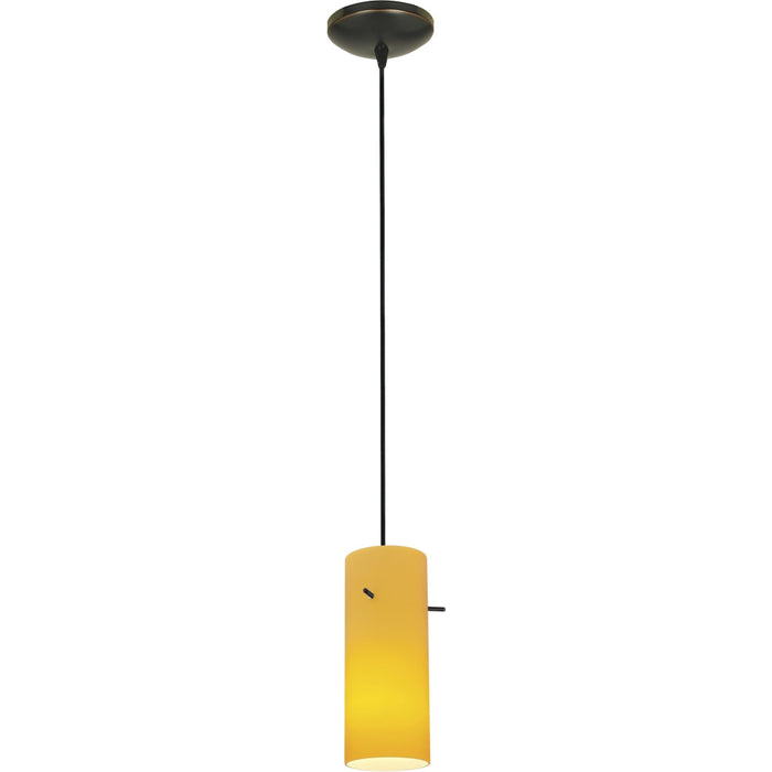 Cylinder Oil Rubbed Bronze LED Pendant - Pendants