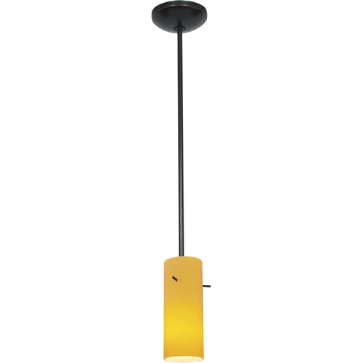 Cylinder Oil Rubbed Bronze LED Pendant - Pendants
