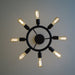 Dakota 8 Light Charcoal Bronze Ceiling Mount - Ceiling Mount