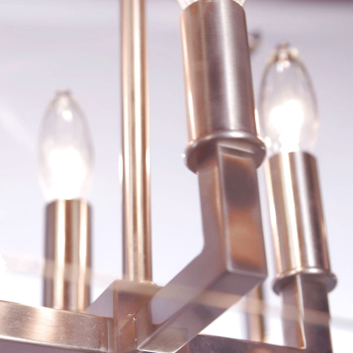 Danbury 4 Light Brushed Nickel Chandelier - Chandeliers