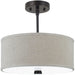 Dayna Shade Pendants Burnt Sienna LED Semi-Flush Mount Convertible Pendant - Pendants