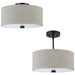 Dayna Shade Pendants Burnt Sienna Semi-Flush Mount Convertible Pendant - Pendants