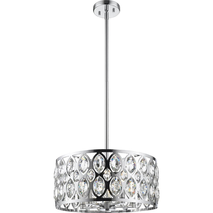 Dealey Chrome Chandelier - Chandeliers