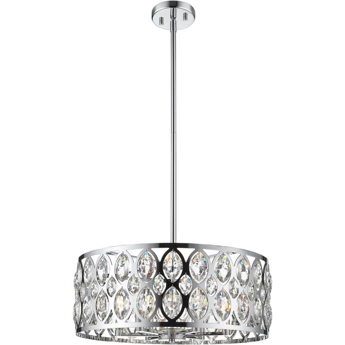Dealey Chrome Chandelier - Chandeliers
