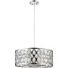 Dealey Chrome Chandelier - Chandeliers