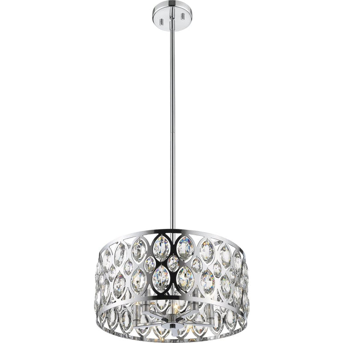 Dealey Chrome Chandelier - Chandeliers