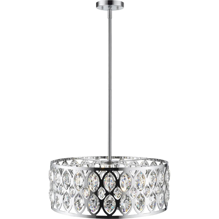 Dealey Chrome Chandelier - Chandeliers