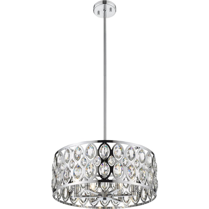 Dealey Chrome Chandelier - Chandeliers