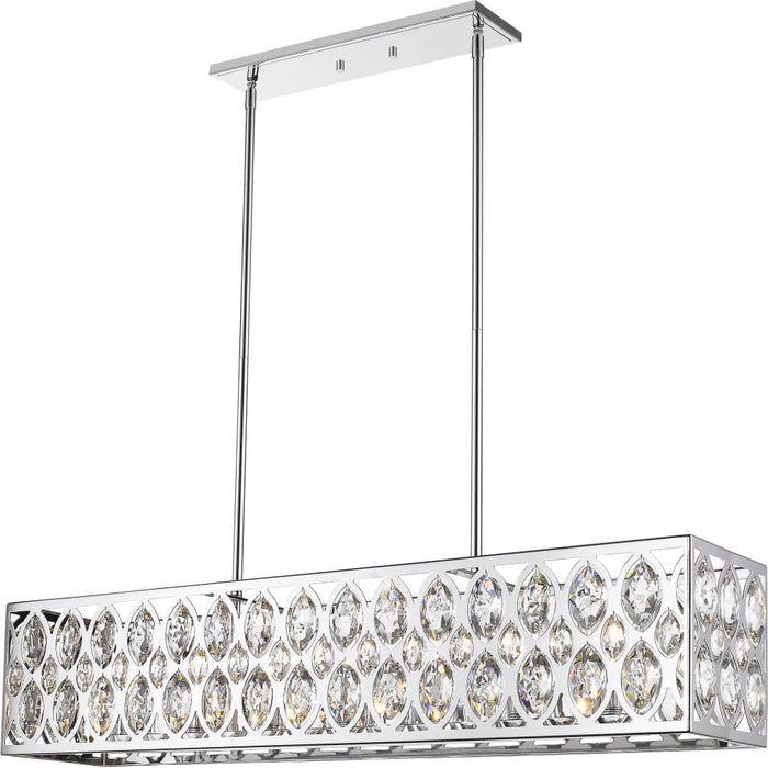Dealey Chrome Chandelier - Chandeliers