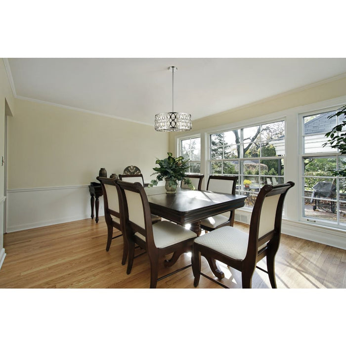 Dealey Chrome Chandelier - Chandeliers