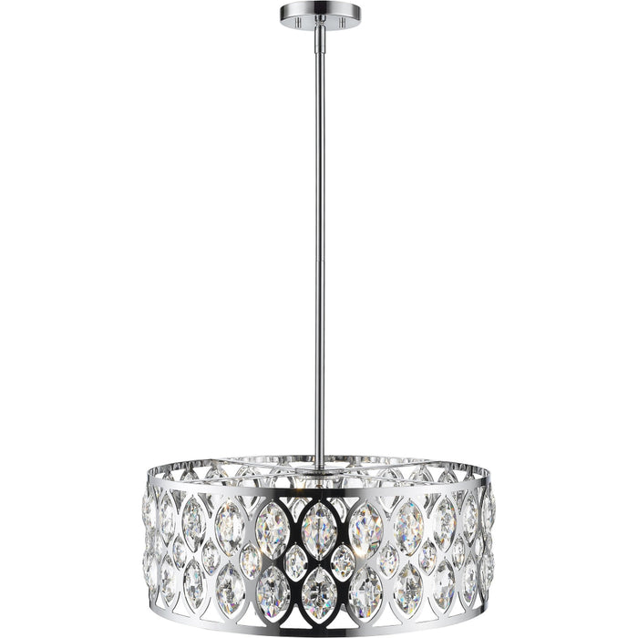 Dealey Chrome Chandelier - Chandeliers