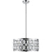 Dealey Chrome Chandelier - Chandeliers