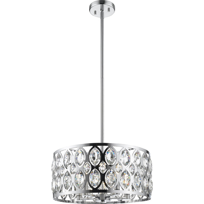 Dealey Chrome Chandelier - Chandeliers
