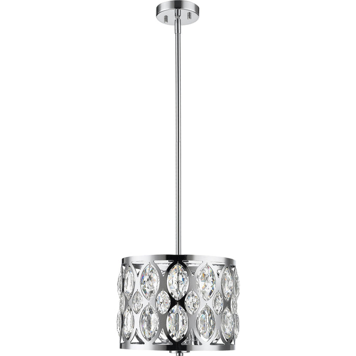 Dealey Chrome Chandelier - Chandeliers
