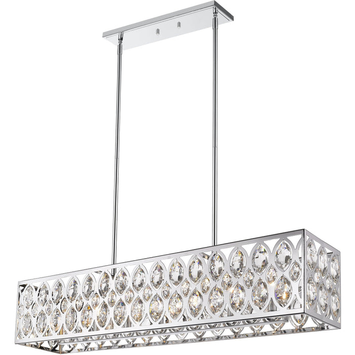 Dealey Chrome Chandelier - Chandeliers