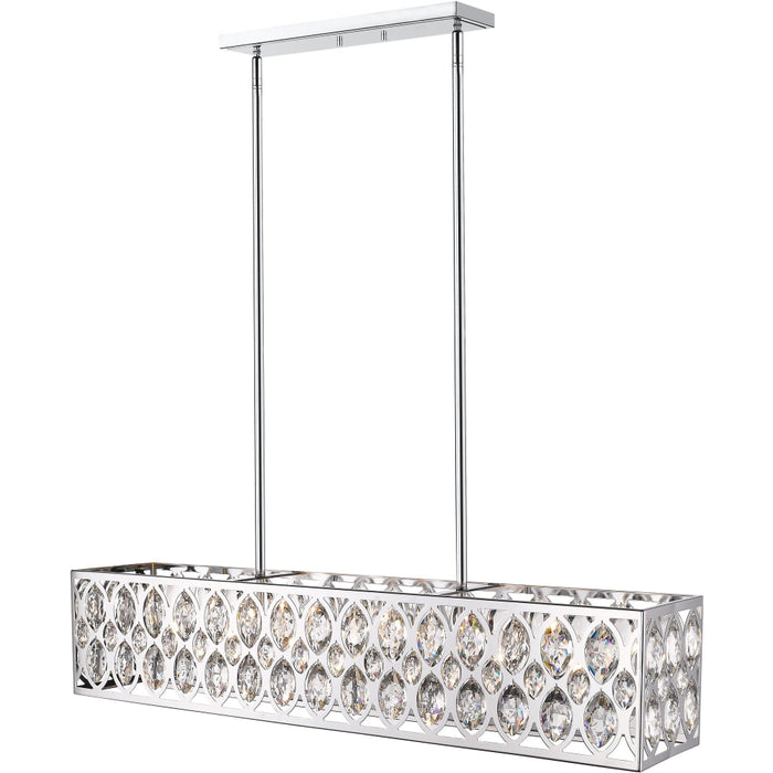 Dealey Chrome Chandelier - Chandeliers
