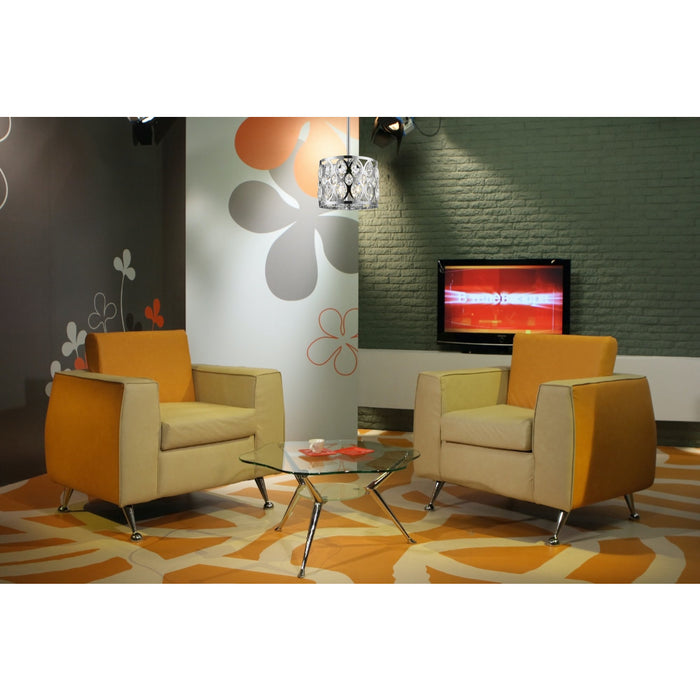 Dealey Chrome Chandelier - Chandeliers