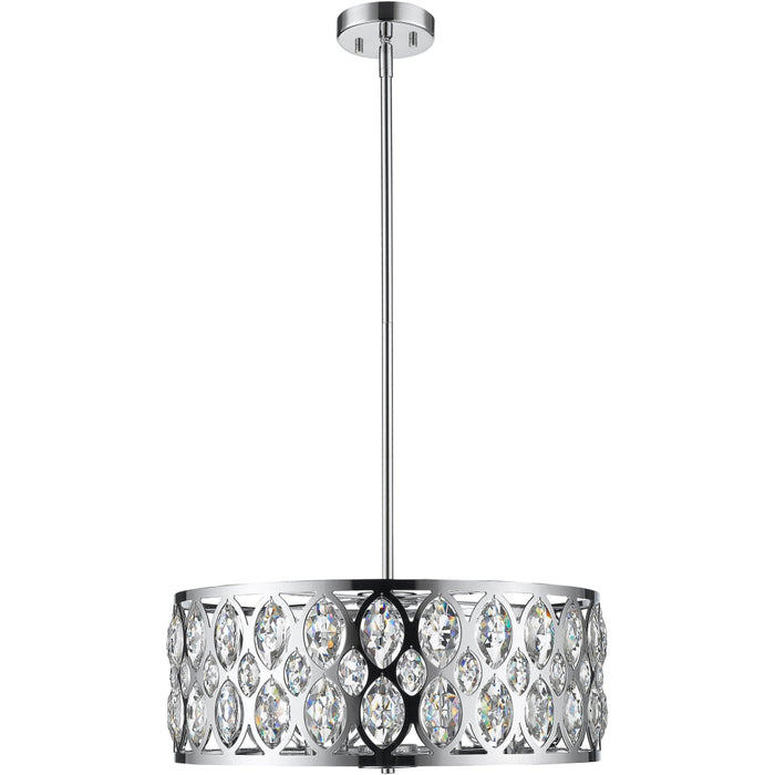 Dealey Chrome Chandelier - Chandeliers