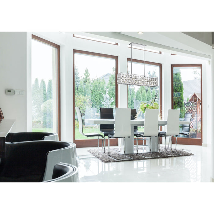 Dealey Chrome Chandelier - Chandeliers